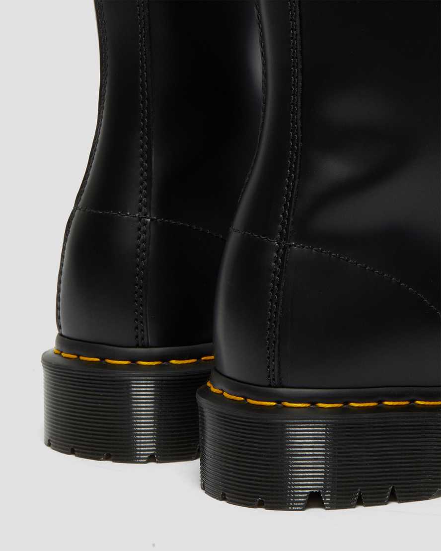 botas negras de media caña dr martens 1490 bex smooth para hombre
