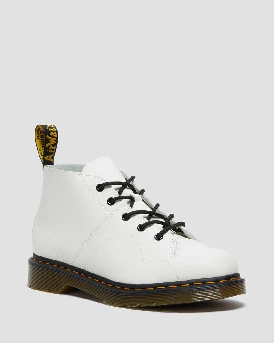 botas dr martens church smooth monkey blancas para hombre