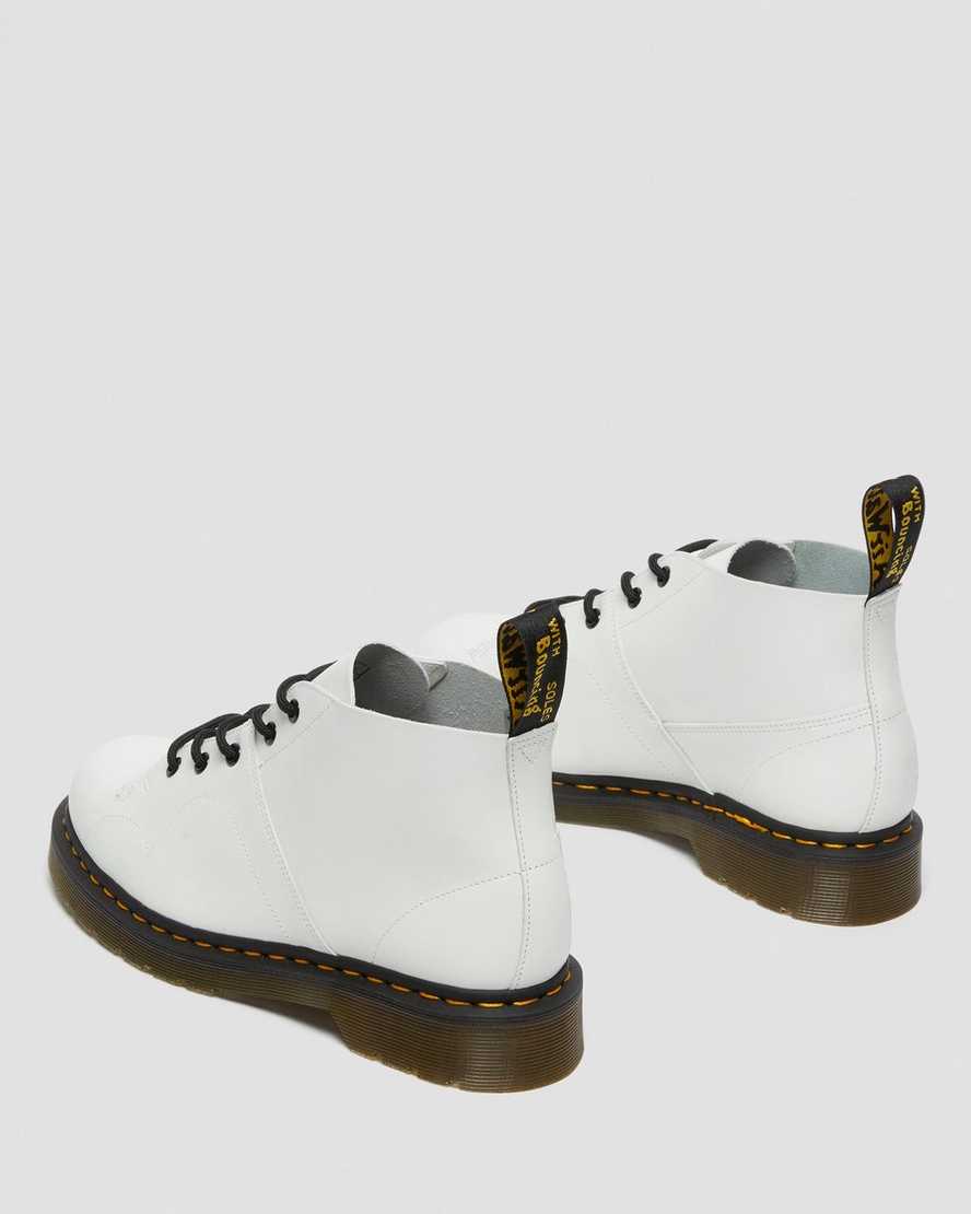 botas dr martens church smooth monkey blancas para hombre