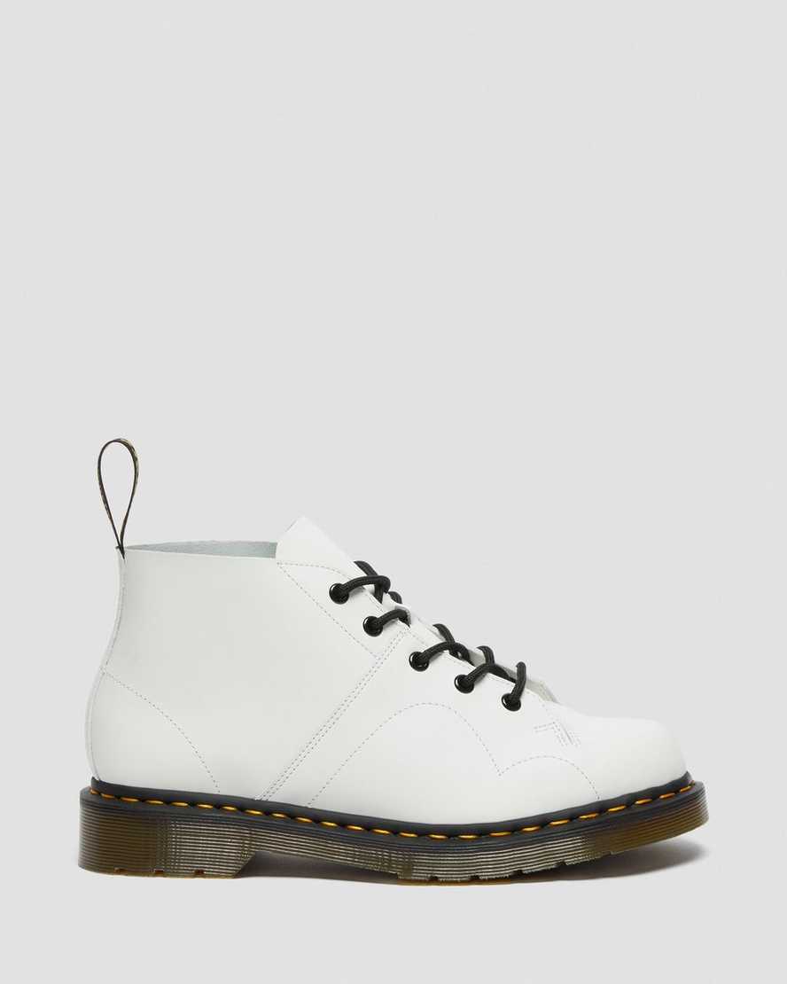 botas dr martens church smooth monkey blancas para hombre
