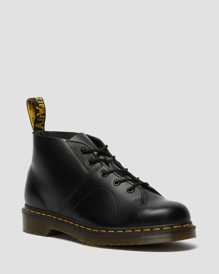 botas dr martens church smooth monkey negras para hombre