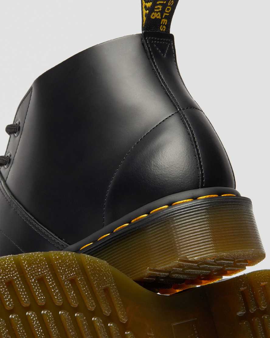 botas dr martens church smooth monkey negras para hombre