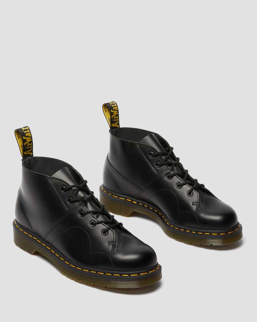 botas dr martens church smooth monkey negras para hombre