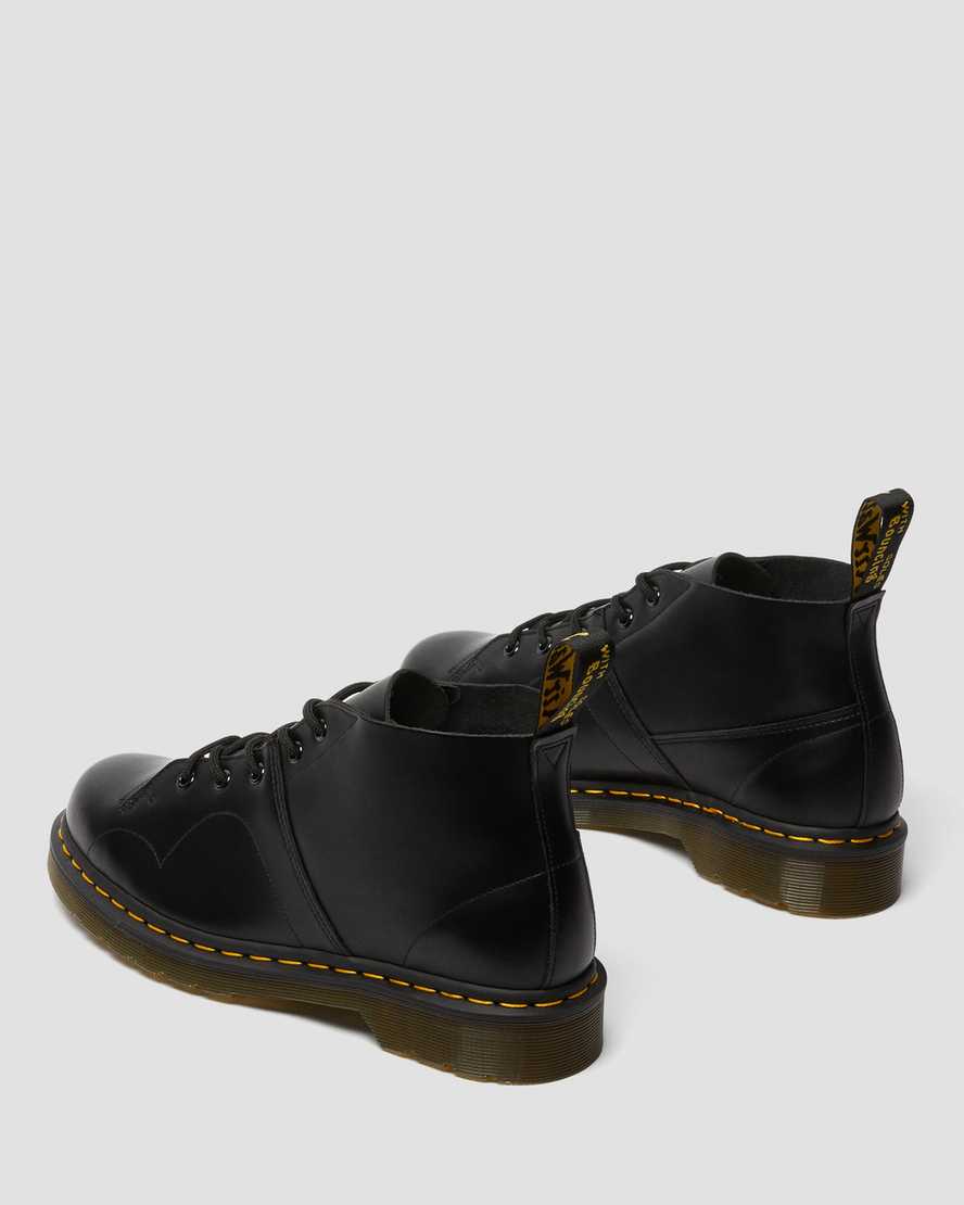 botas dr martens church smooth monkey negras para hombre