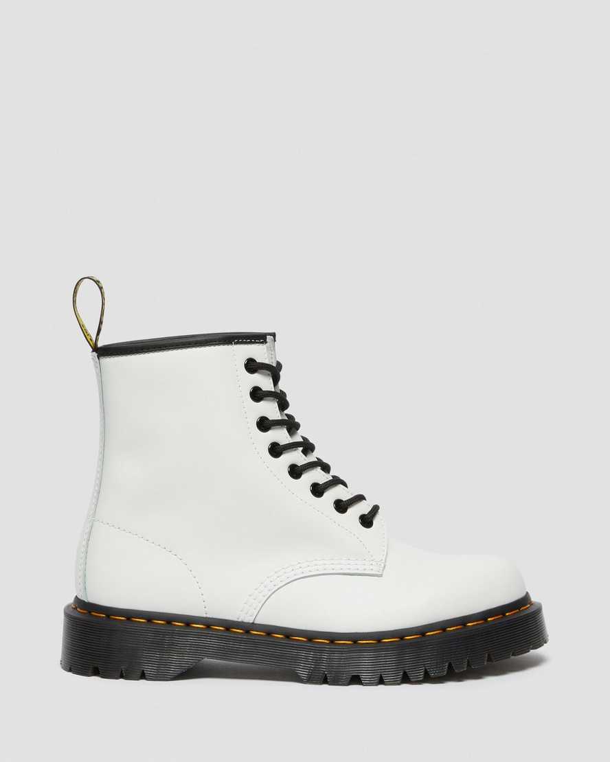 botas de plataforma blancas dr martens 1460 bex smooth para hombre