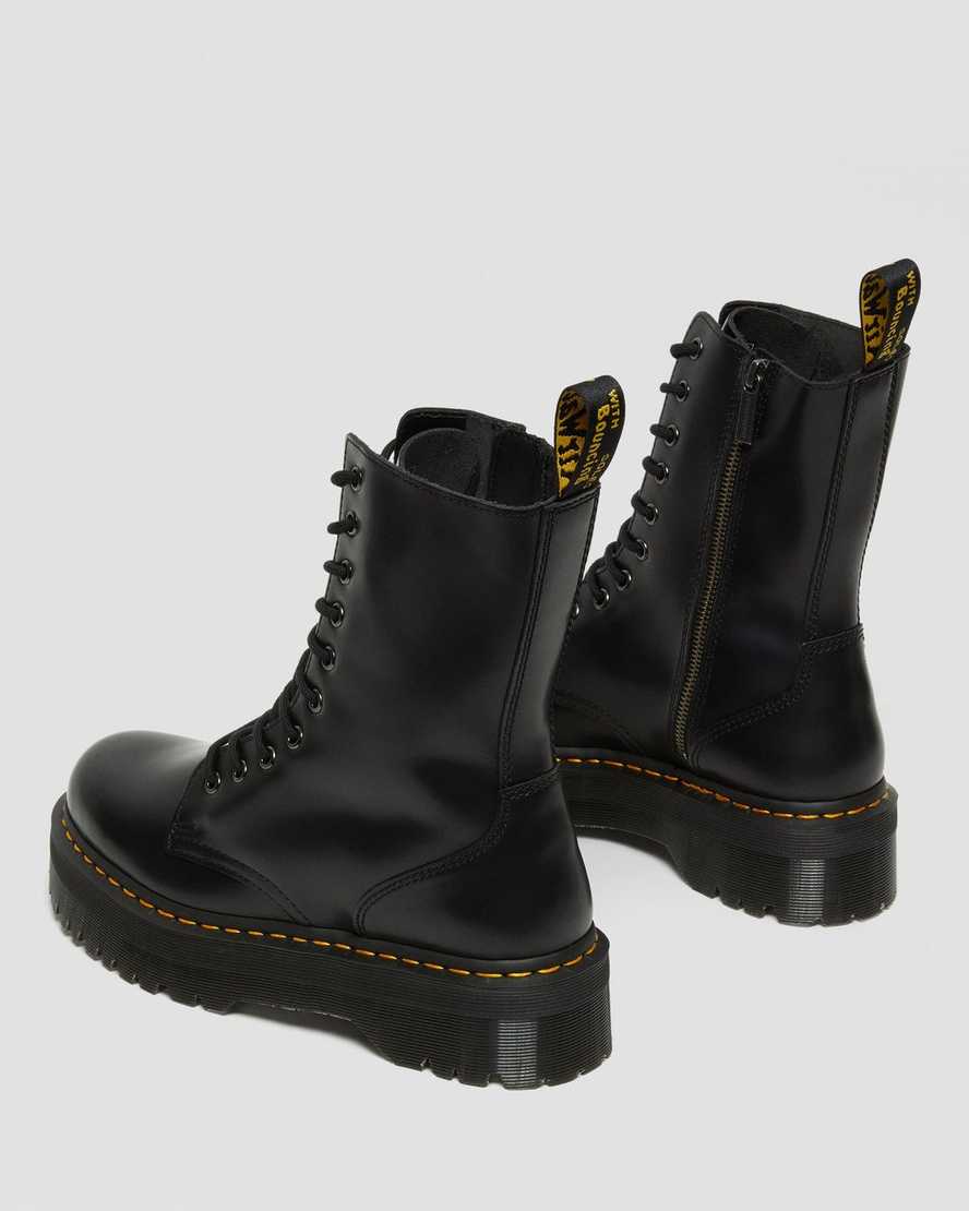 botas de plataforma dr. martens jadon hi smooth negras para hombre