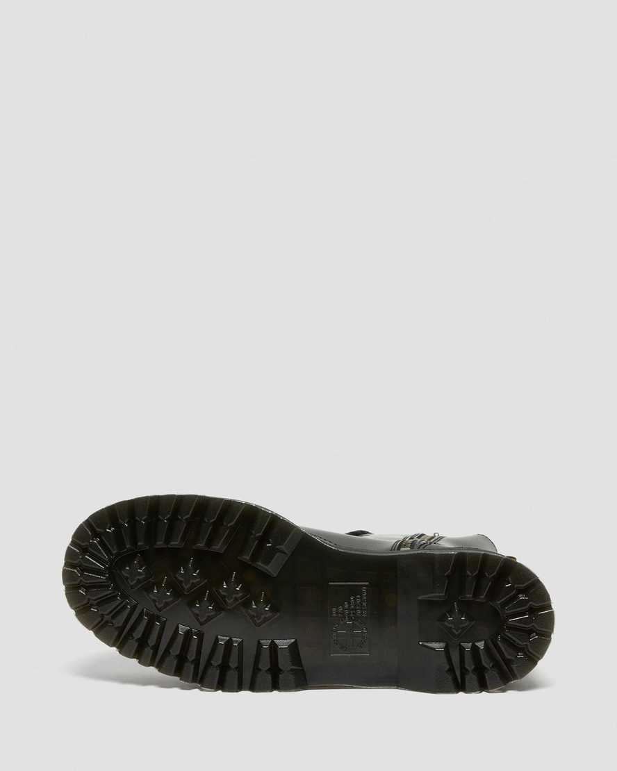 botas de plataforma dr. martens jadon hi smooth negras para hombre
