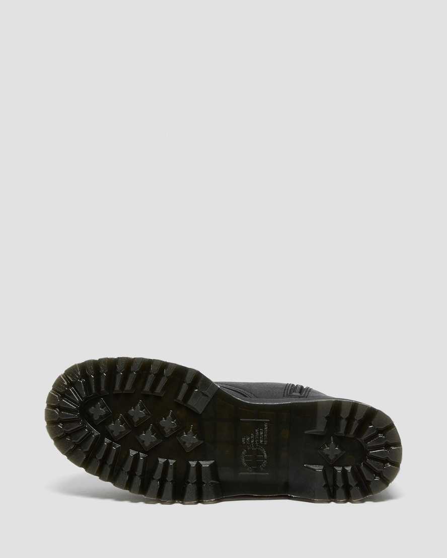 botas de plataforma negras dr martens jadon con forro de piel sintética para hombre