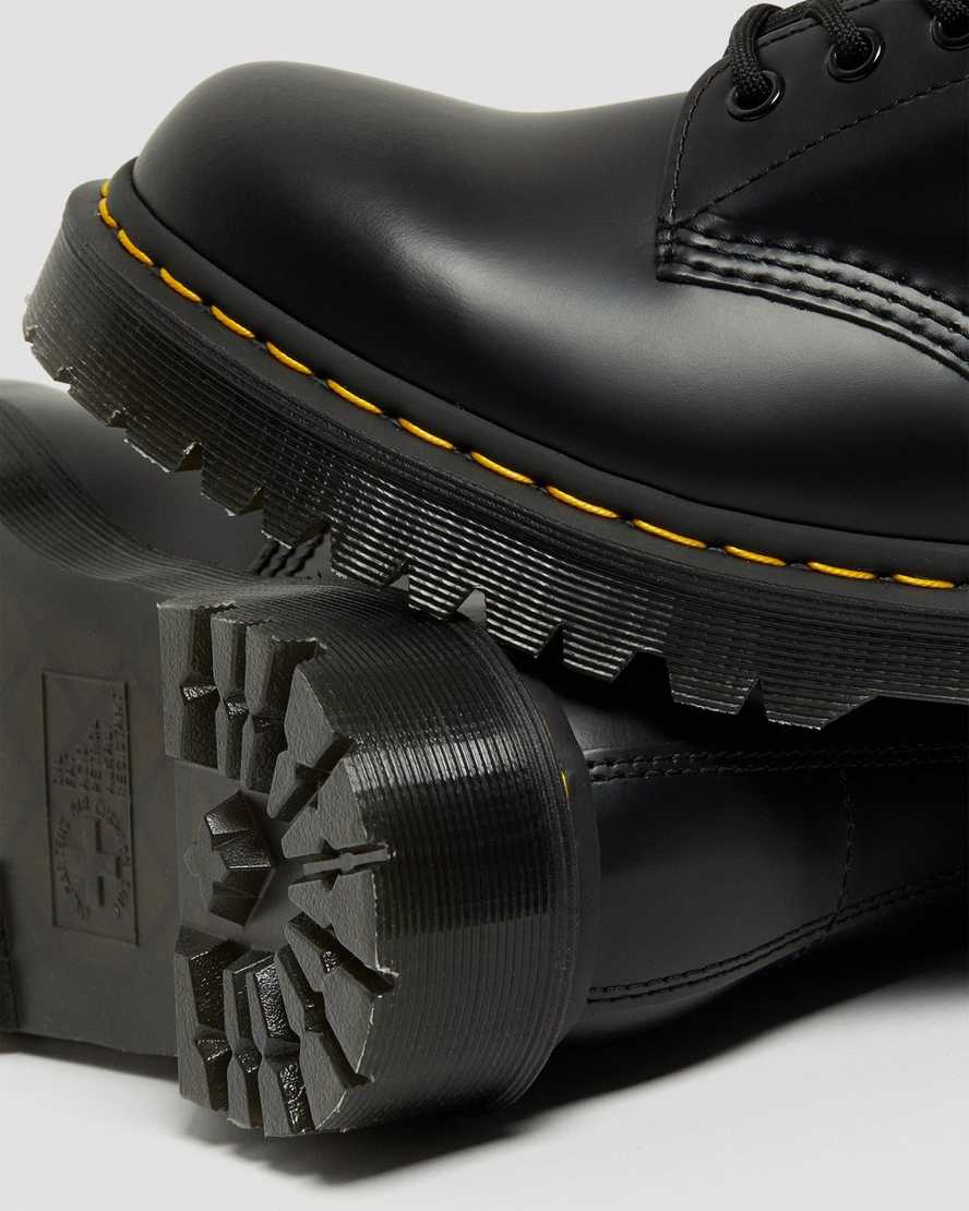 botas de plataforma negras dr martens 1460 bex smooth para hombre