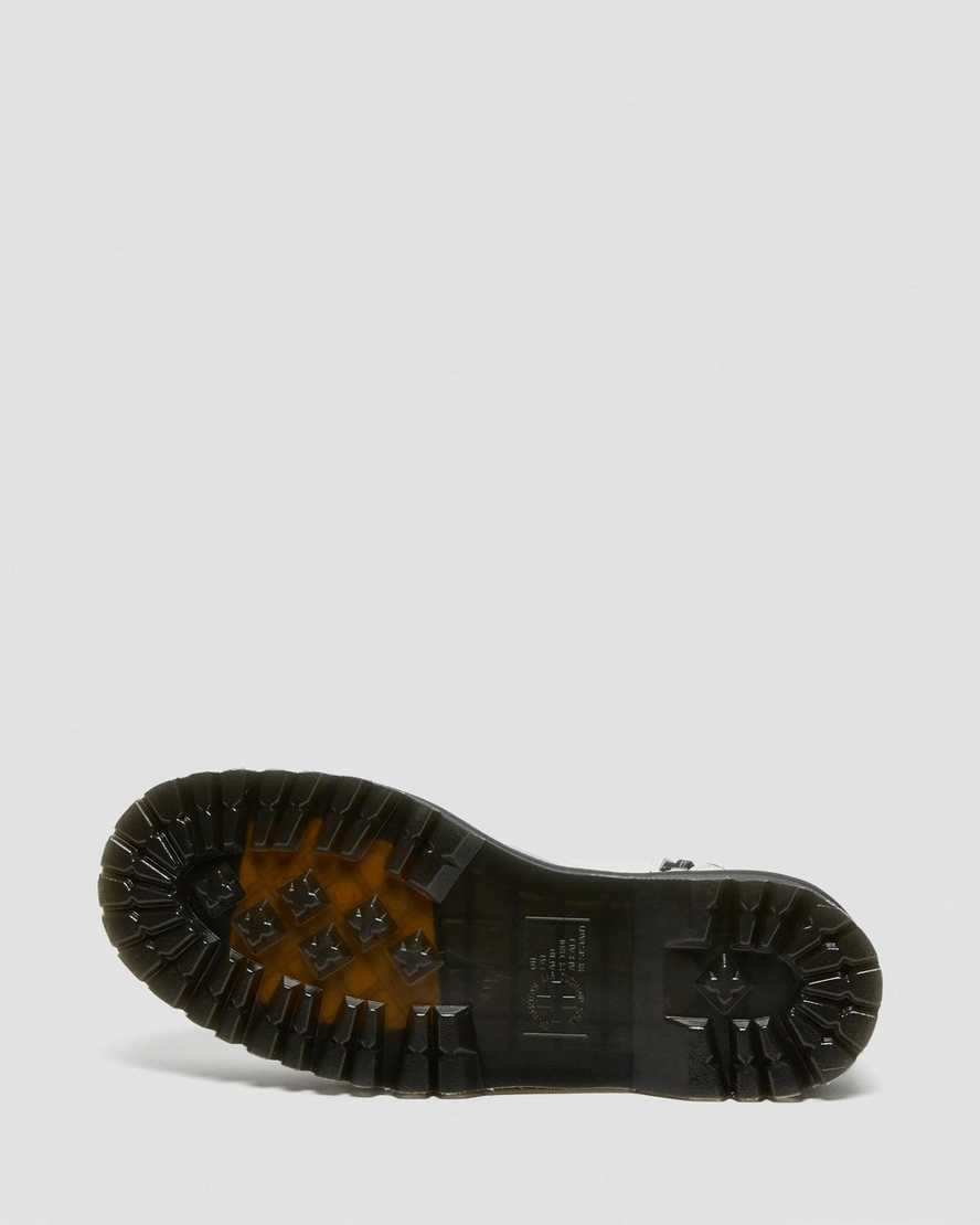 botas de plataforma dr. martens jadon smooth blancas para hombre