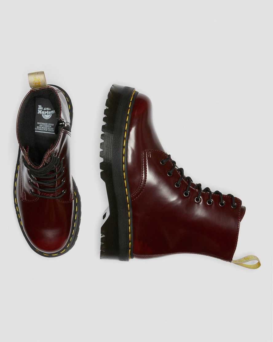 botas de plataforma rojas dr martens jadon ii para hombre