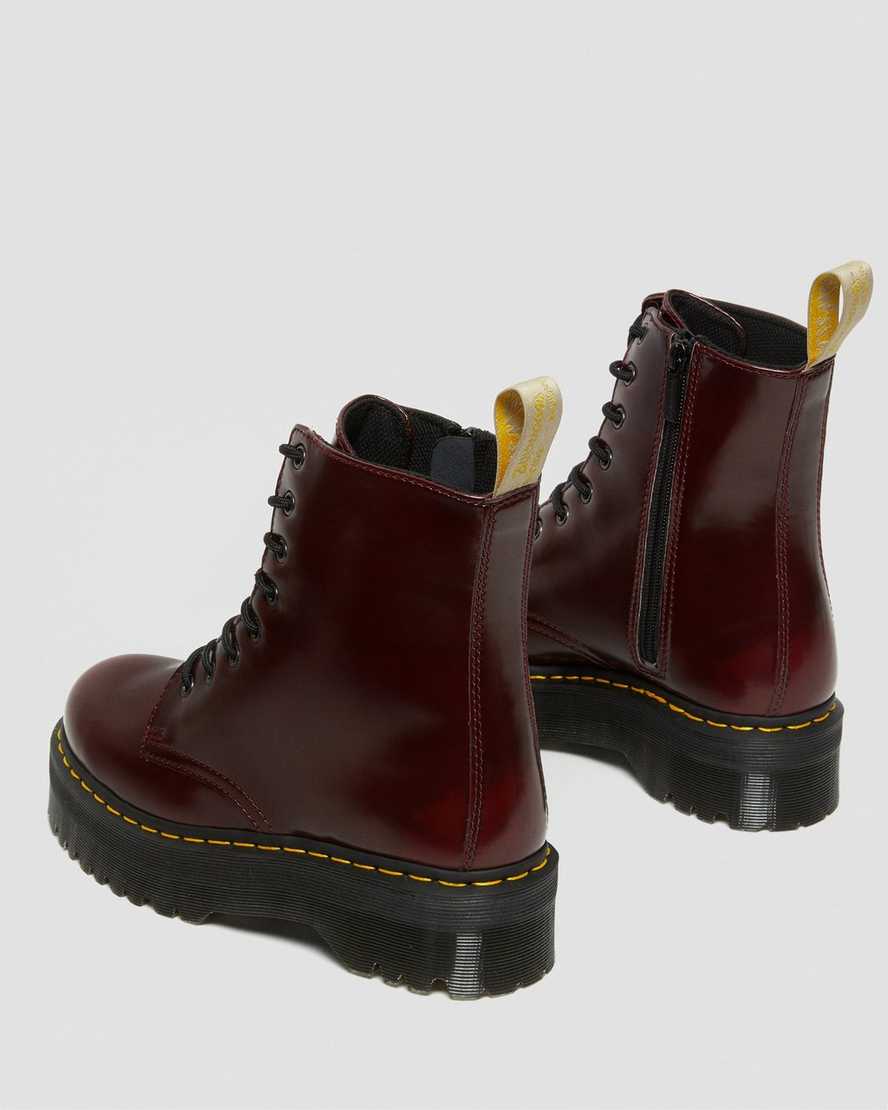 botas de plataforma rojas dr martens jadon ii para hombre