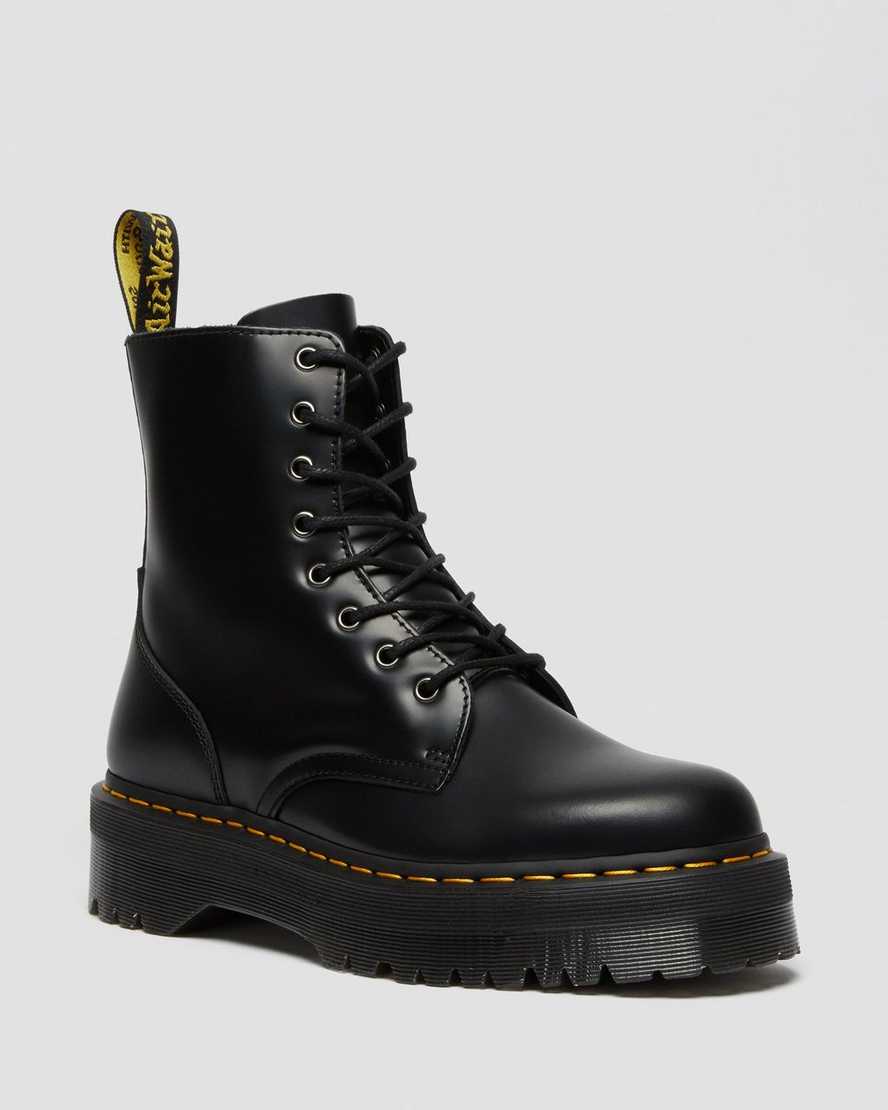botas de plataforma dr. martens jadon smooth negras para hombre