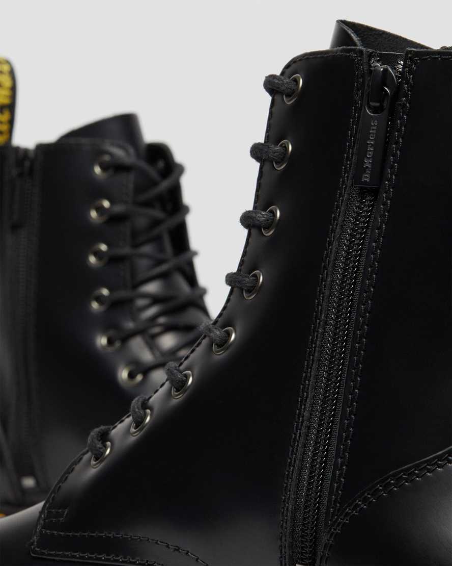 botas de plataforma dr. martens jadon smooth negras para hombre