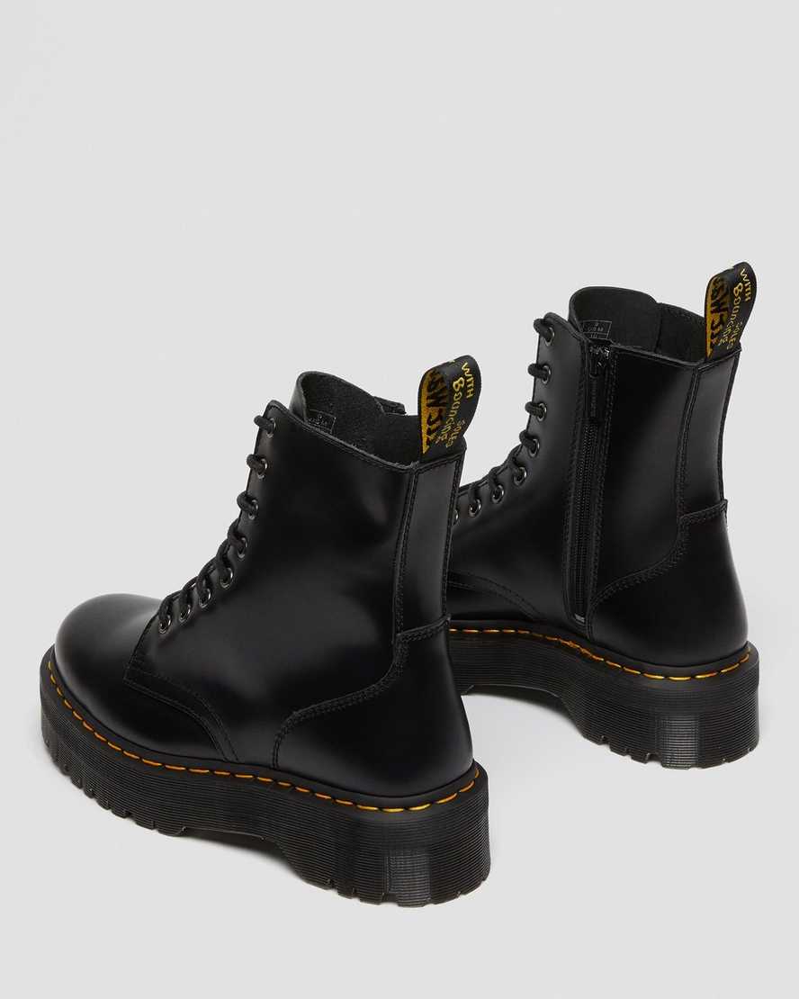 botas de plataforma dr. martens jadon smooth negras para hombre