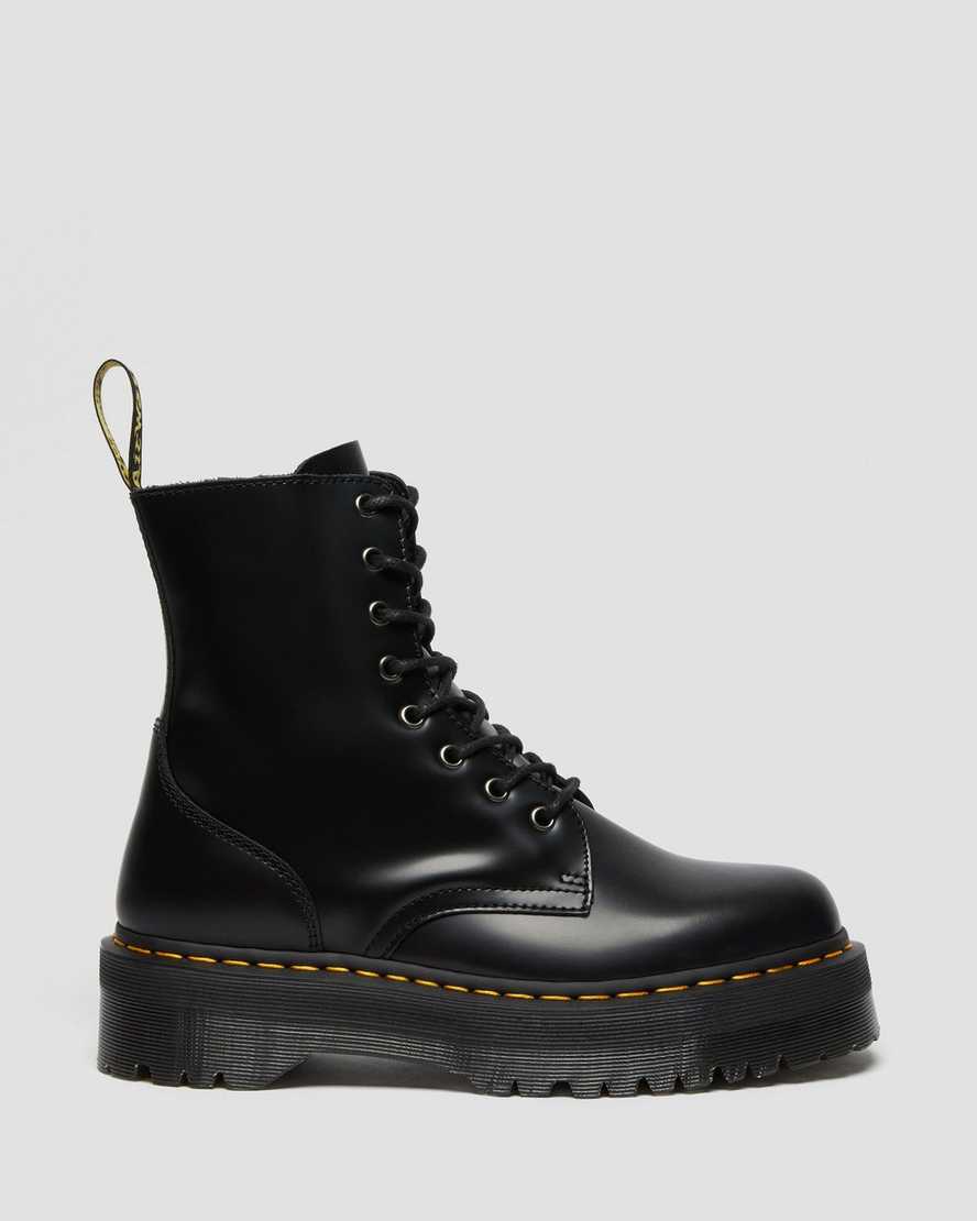 botas de plataforma dr. martens jadon smooth negras para hombre
