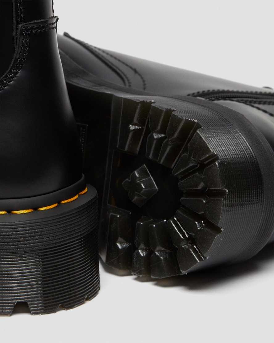 botas de plataforma dr. martens jadon smooth negras para hombre