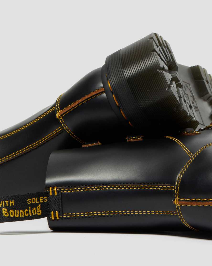 botas de plataforma con doble cordón dr. martens collier negras para hombre