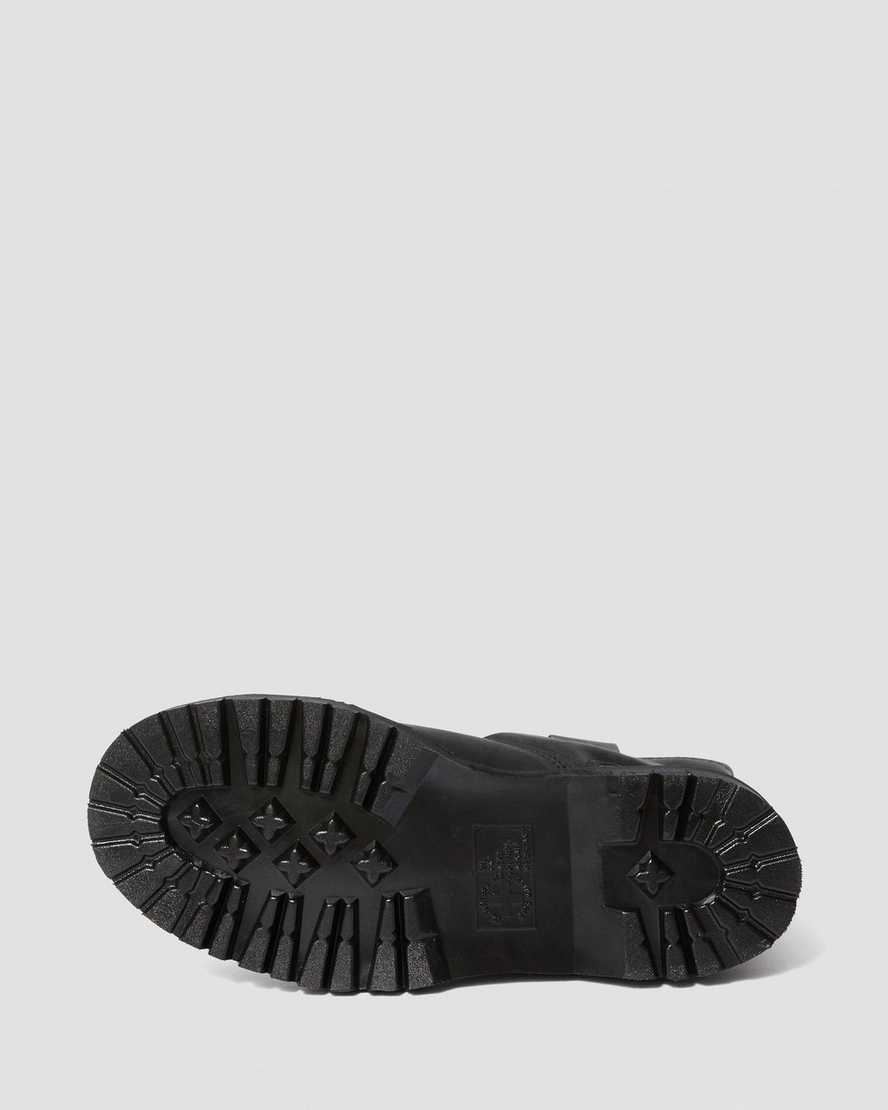 botas de trabajo dr. martens 2295 extra anchas y sin cordones para hombre color negro