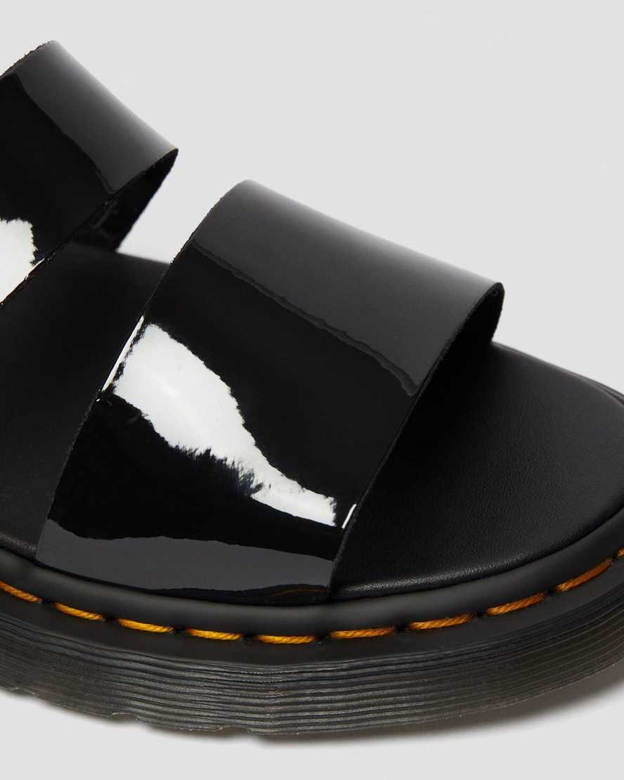 sandalias de gladiador dr martens gryphon patent negras para hombre