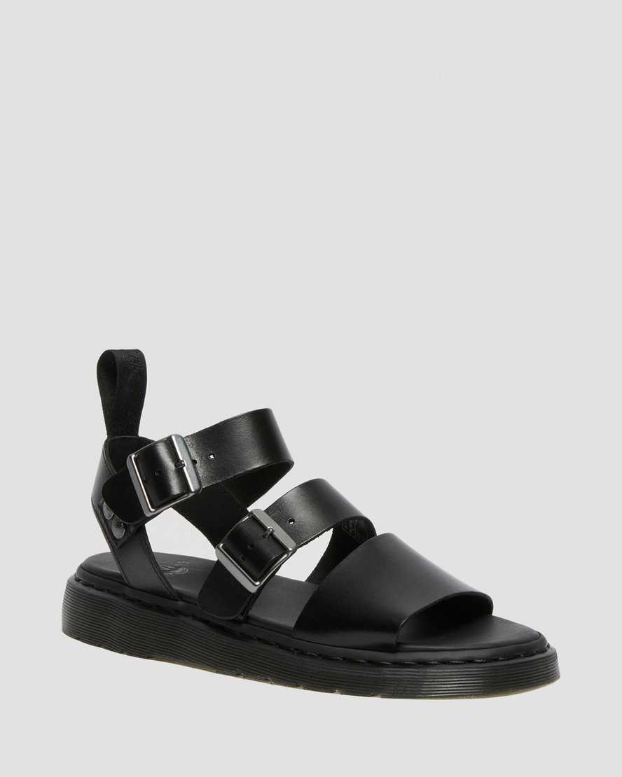 sandalias de gladiador negras dr martens gryphon brando para hombre
