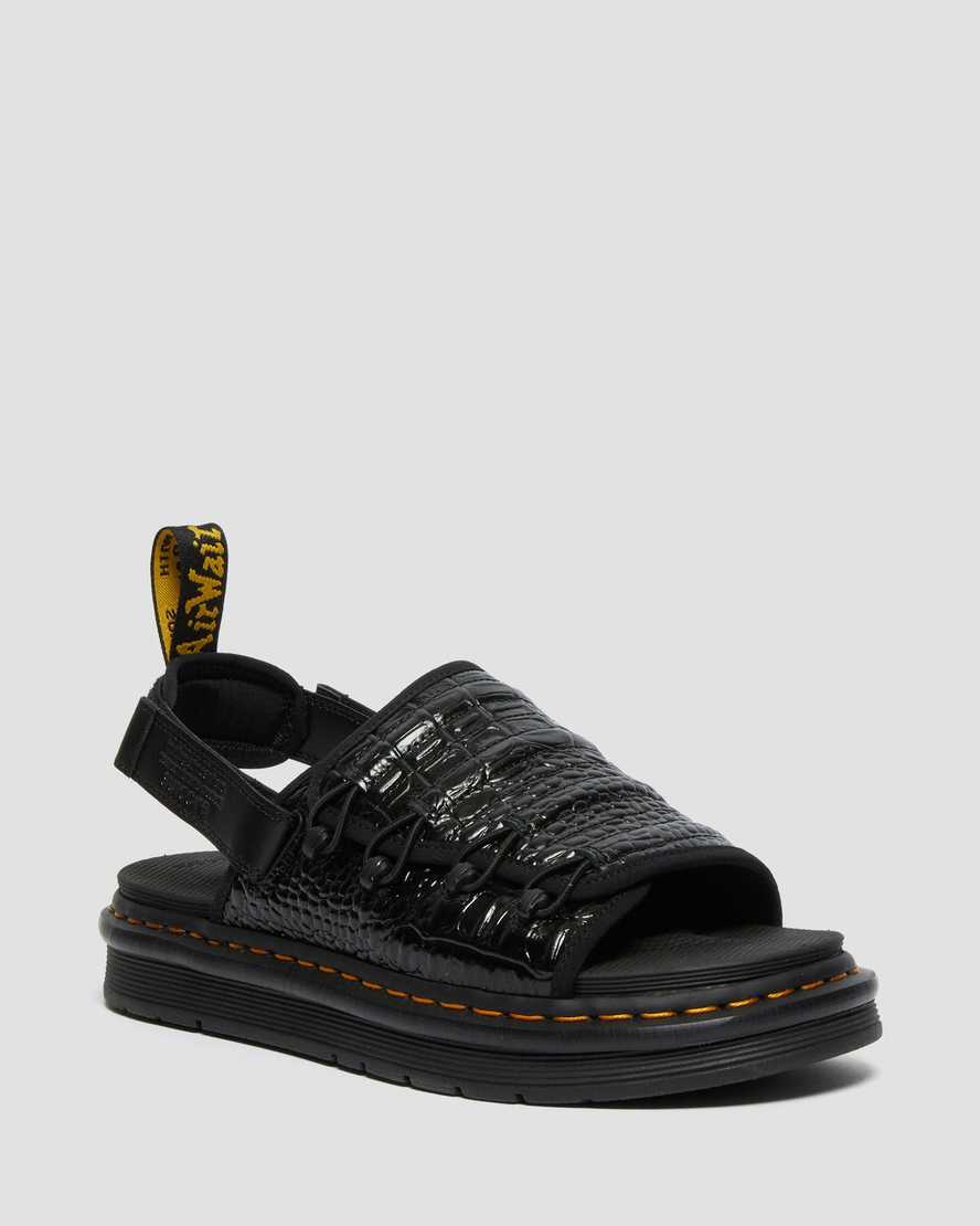 sandalias dr martens mura suicoke croco negras para hombre