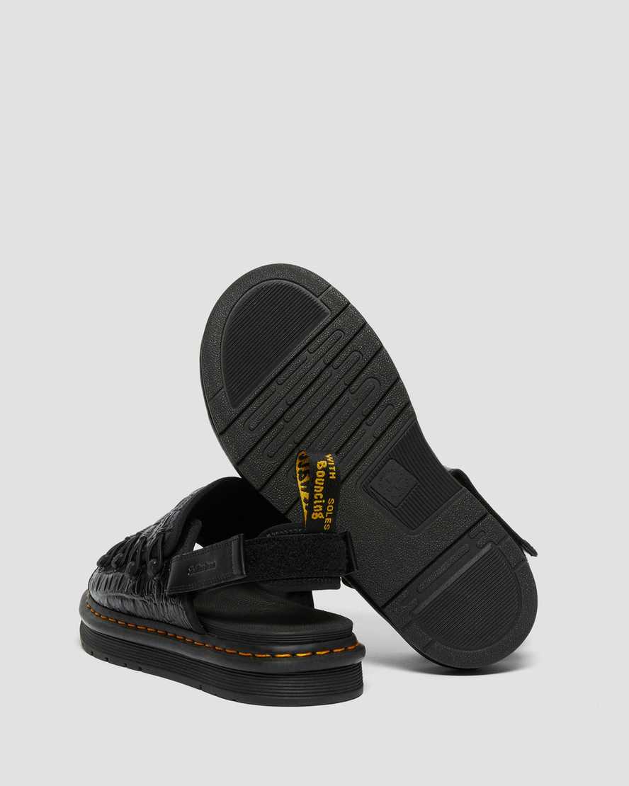 sandalias dr martens mura suicoke croco negras para hombre