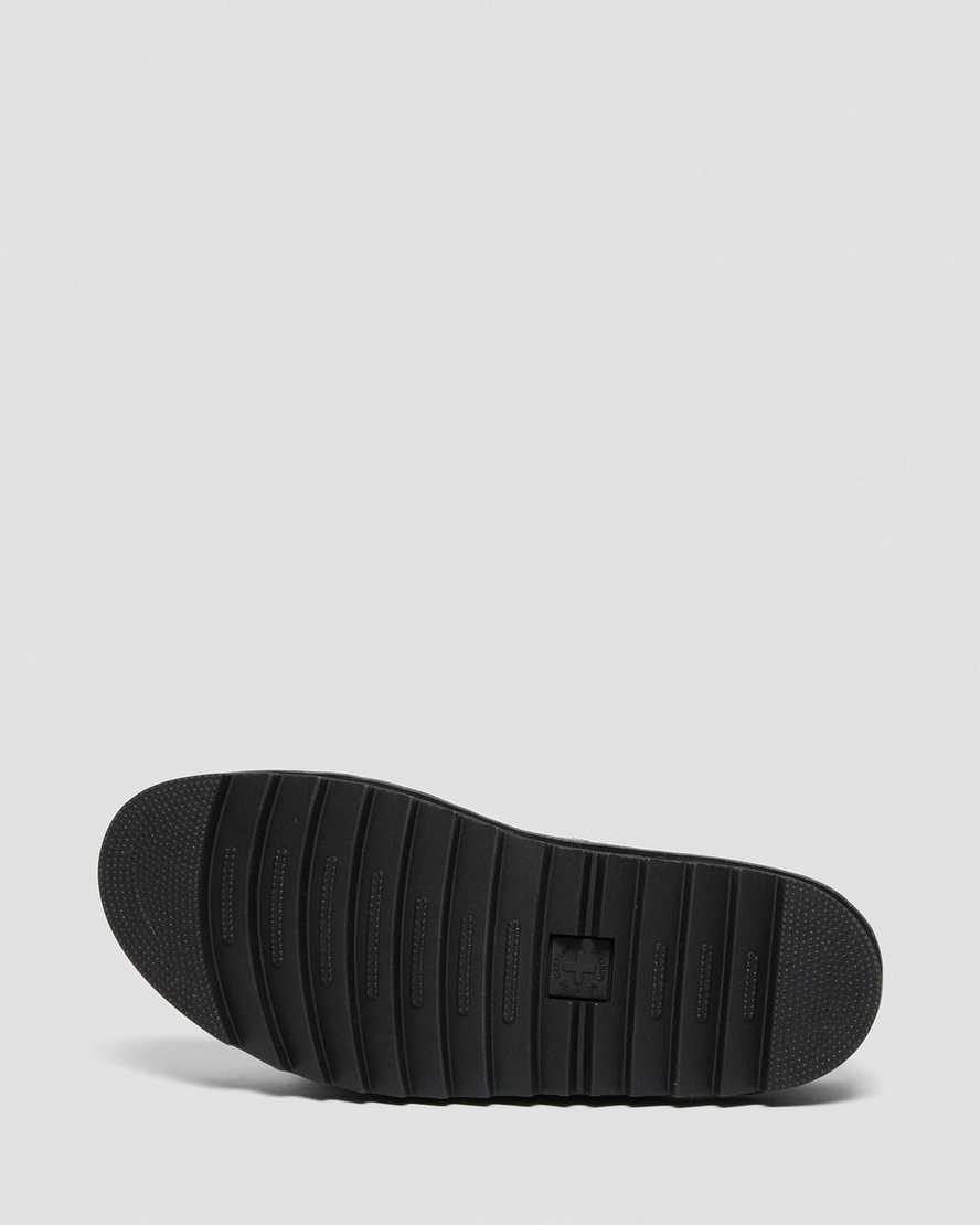 sandalias negras dr martens myles brando buckle para hombre