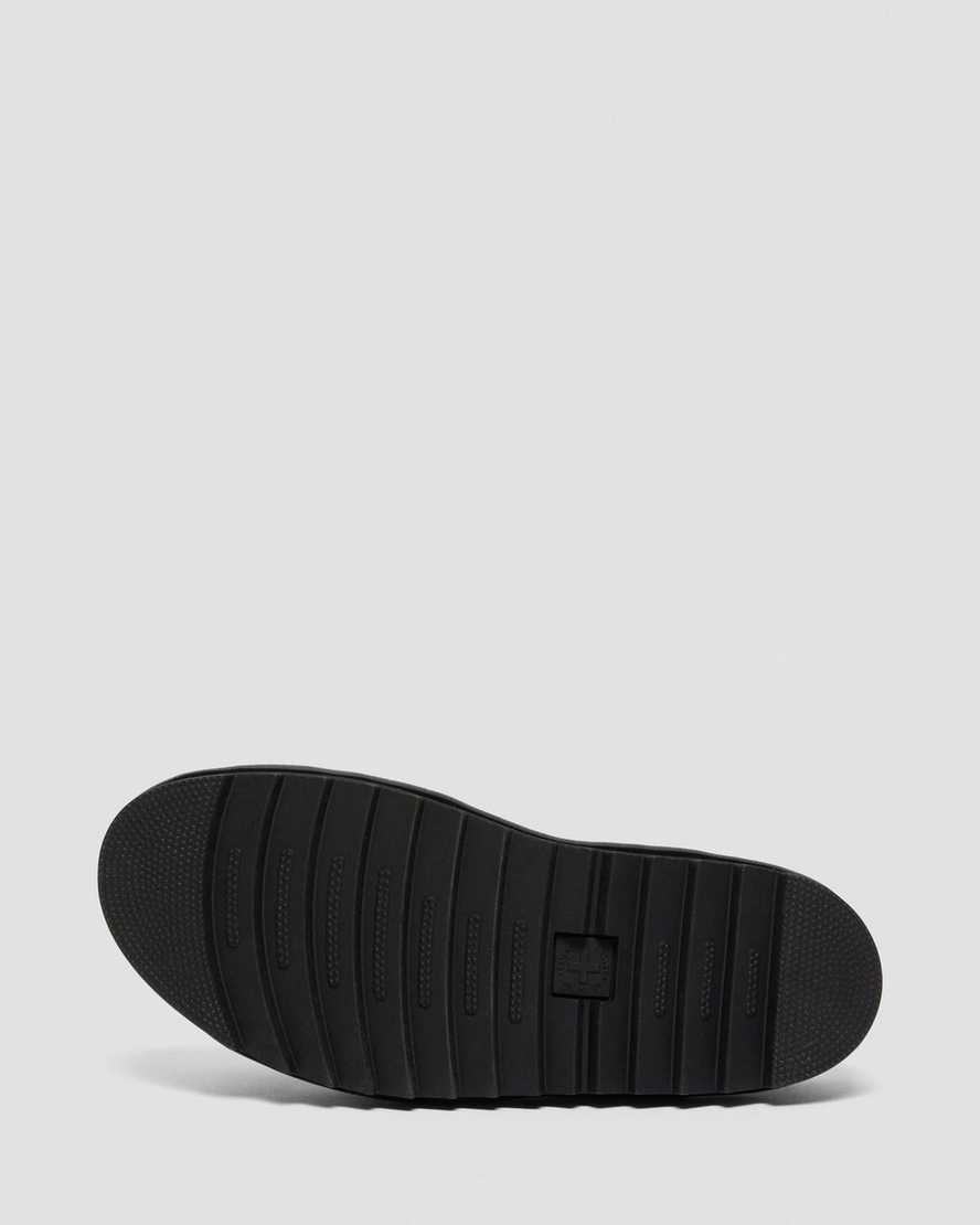 sandalias negras dr martens ryker ii con tiras de herrajes para hombre