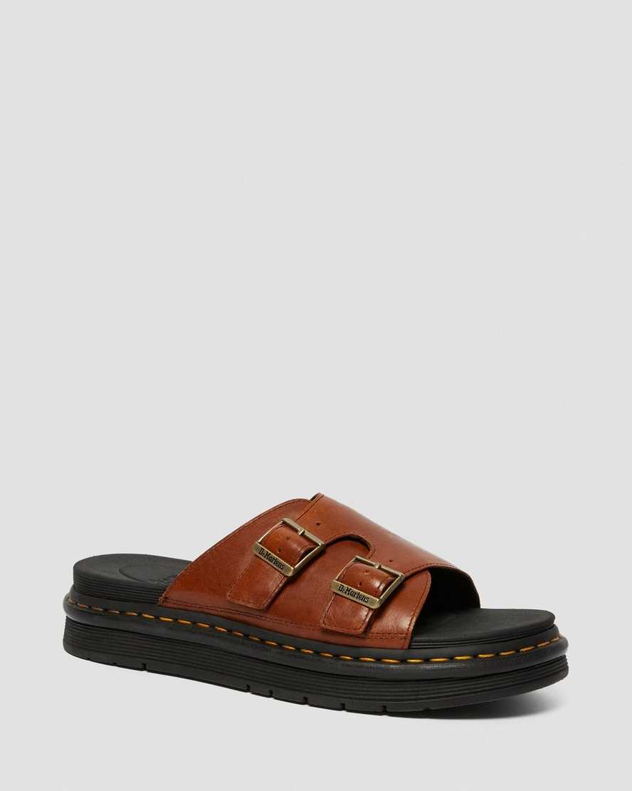 sandalias dr martens dax luxor para hombre en color tostado