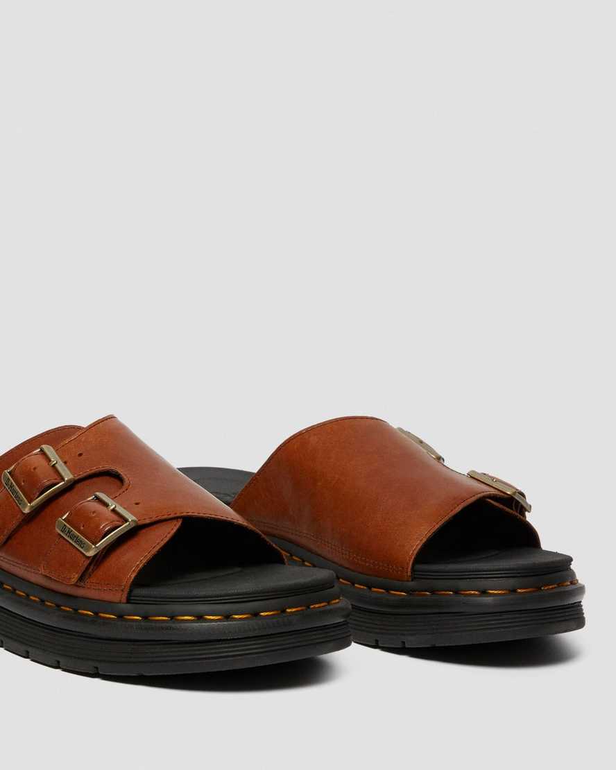 sandalias dr martens dax luxor para hombre en color tostado