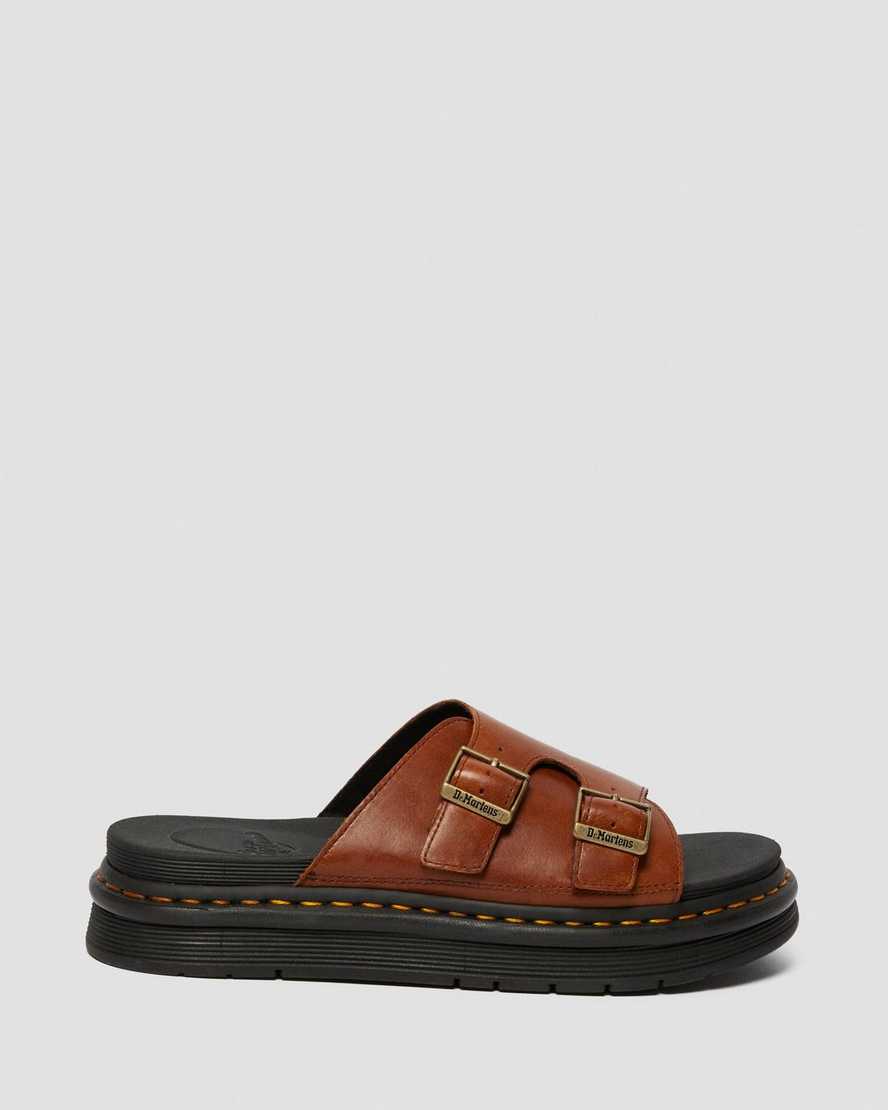 sandalias dr martens dax luxor para hombre en color tostado
