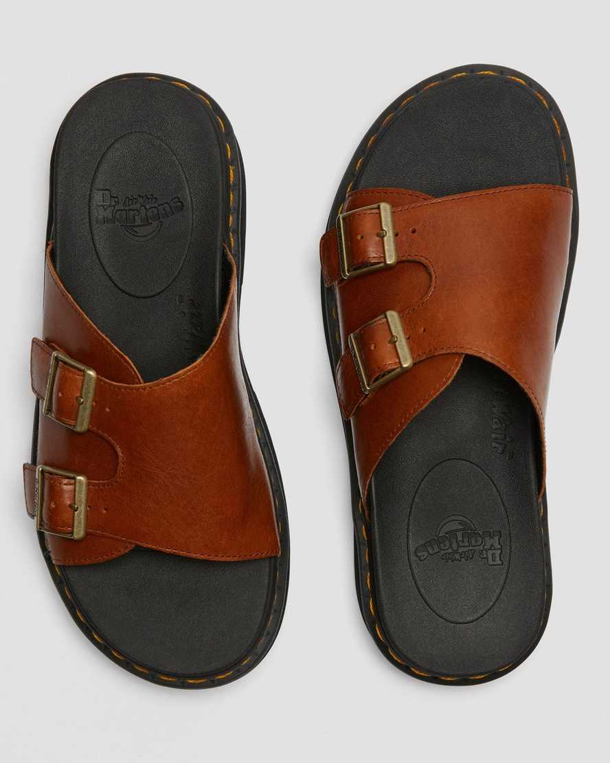 sandalias dr martens dax luxor para hombre en color tostado
