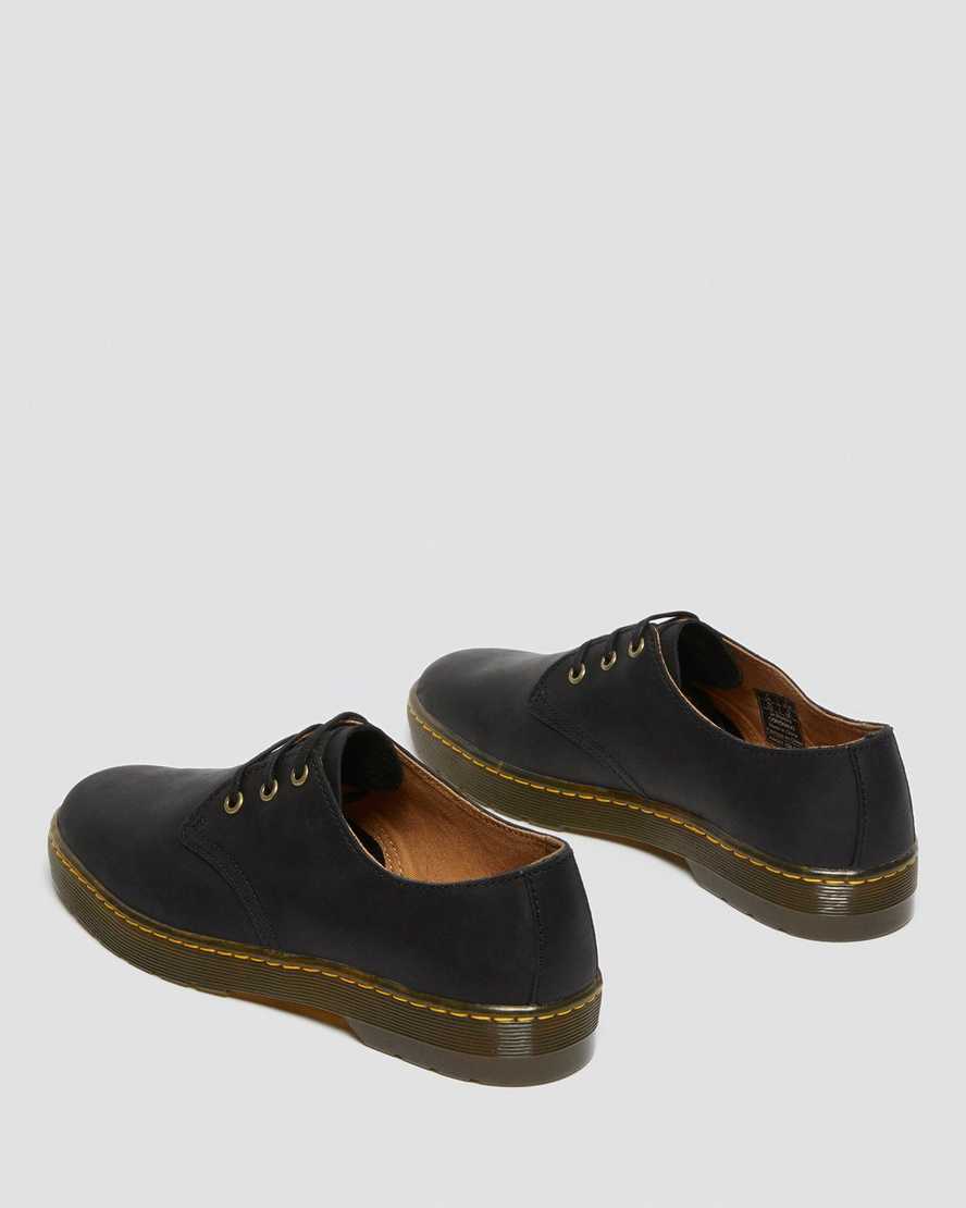 zapatos casuales negros dr martens coronado wyoming para hombre