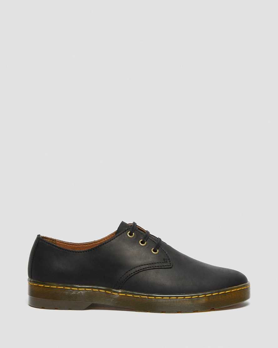 zapatos casuales negros dr martens coronado wyoming para hombre