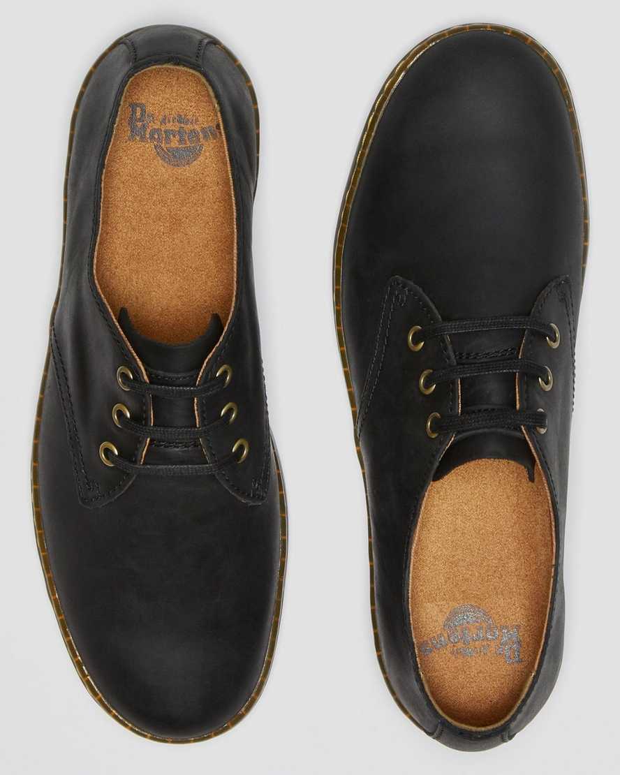 zapatos casuales negros dr martens coronado wyoming para hombre