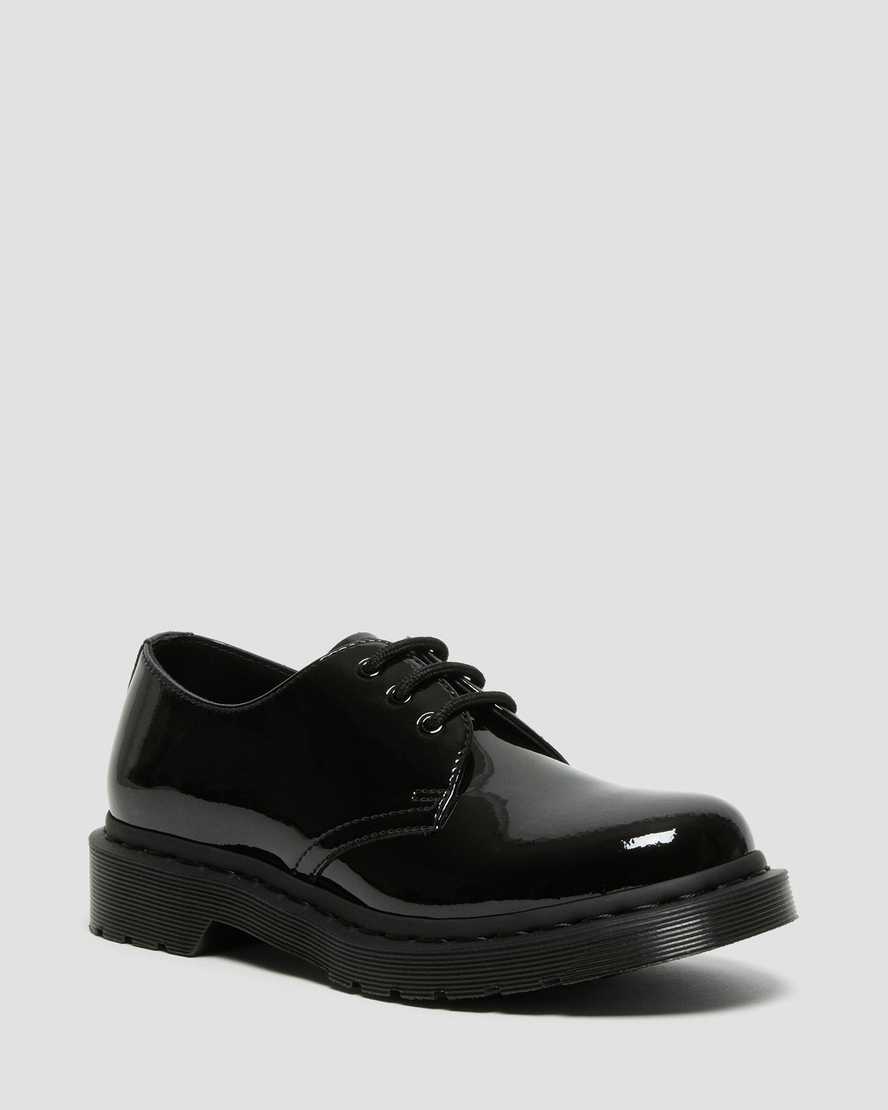 zapatos casuales negros dr martens 1461 mono patent para hombre