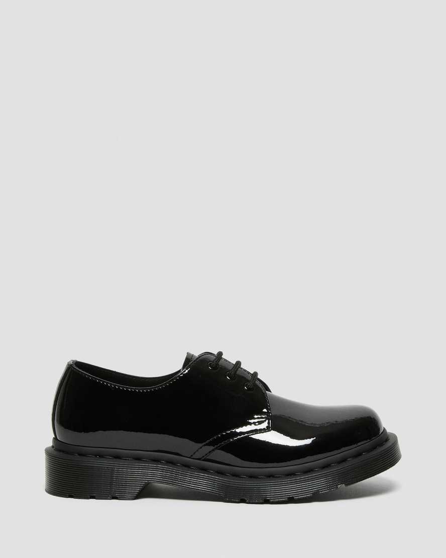 zapatos casuales negros dr martens 1461 mono patent para hombre