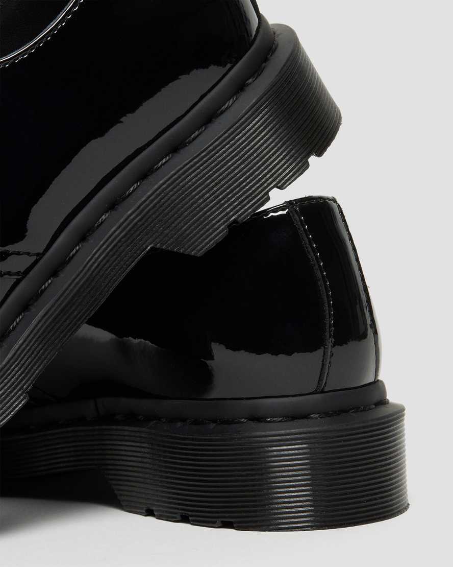 zapatos casuales negros dr martens 1461 mono patent para hombre