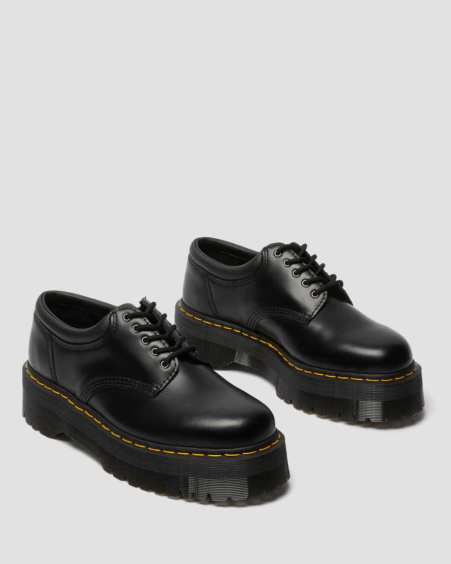 zapatos casuales negros dr martens 8053 con plataforma para hombre