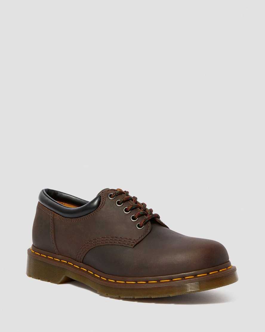 zapatos casuales dr martens 8053 crazy horse para hombre en color marrón