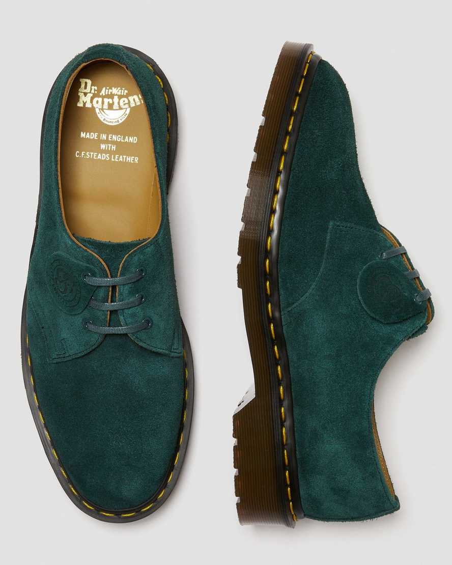 zapatos oxford dr martens 1461 verdes para hombre fabricados en inglaterra