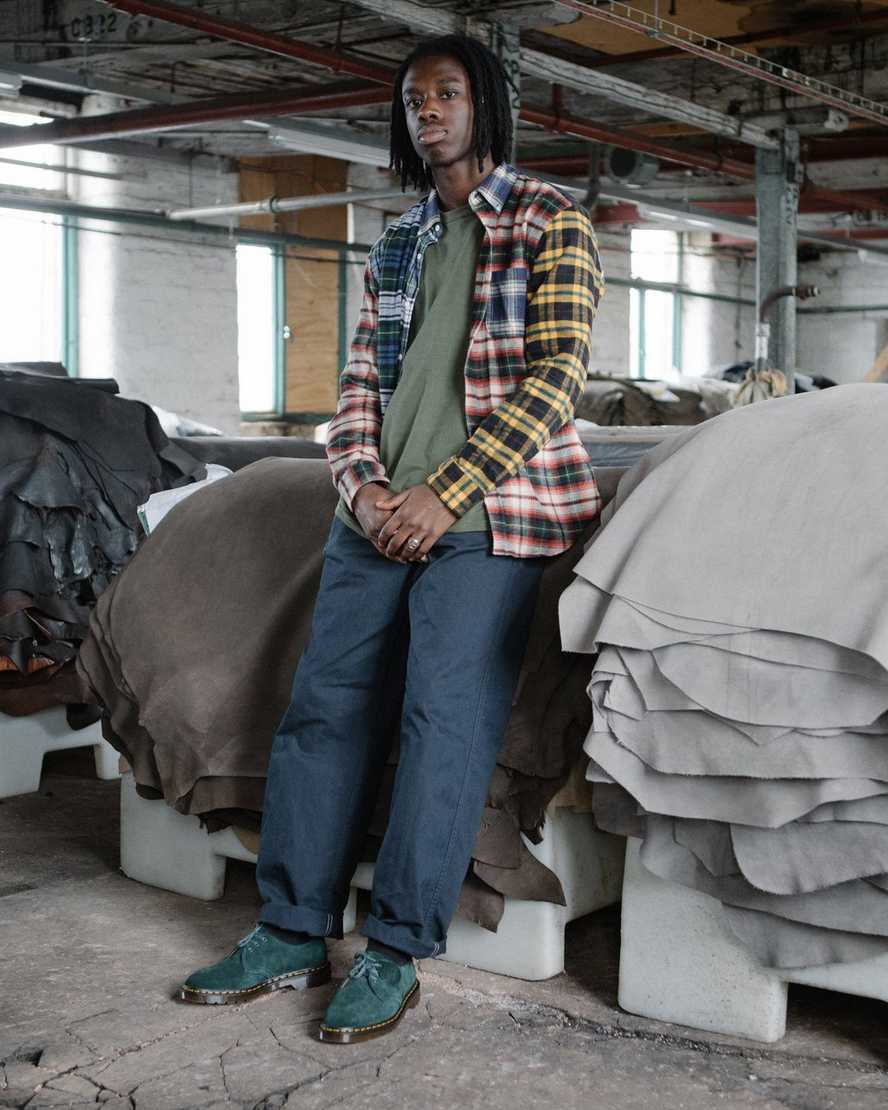 zapatos oxford dr martens 1461 verdes para hombre fabricados en inglaterra