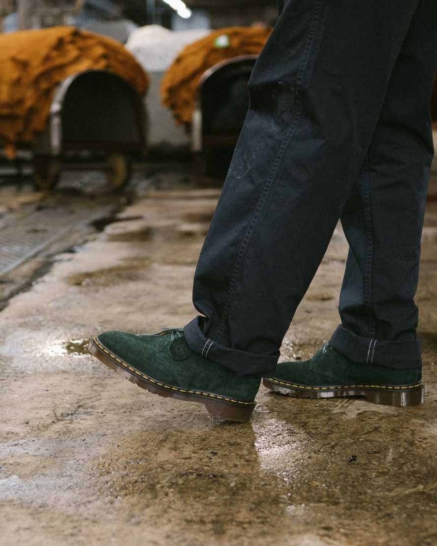 zapatos oxford dr martens 1461 verdes para hombre fabricados en inglaterra