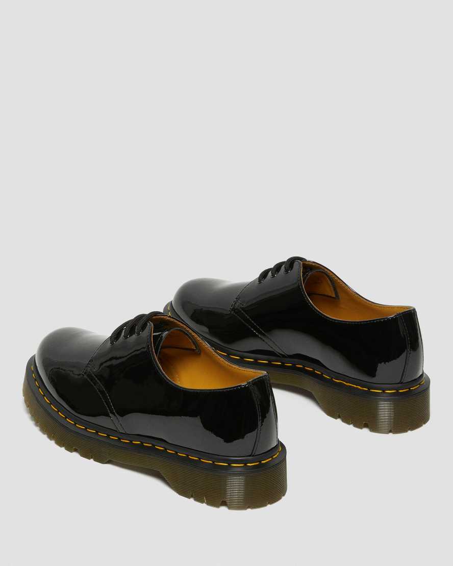 zapatos oxford dr martens 1461 bex patent para hombre color negro