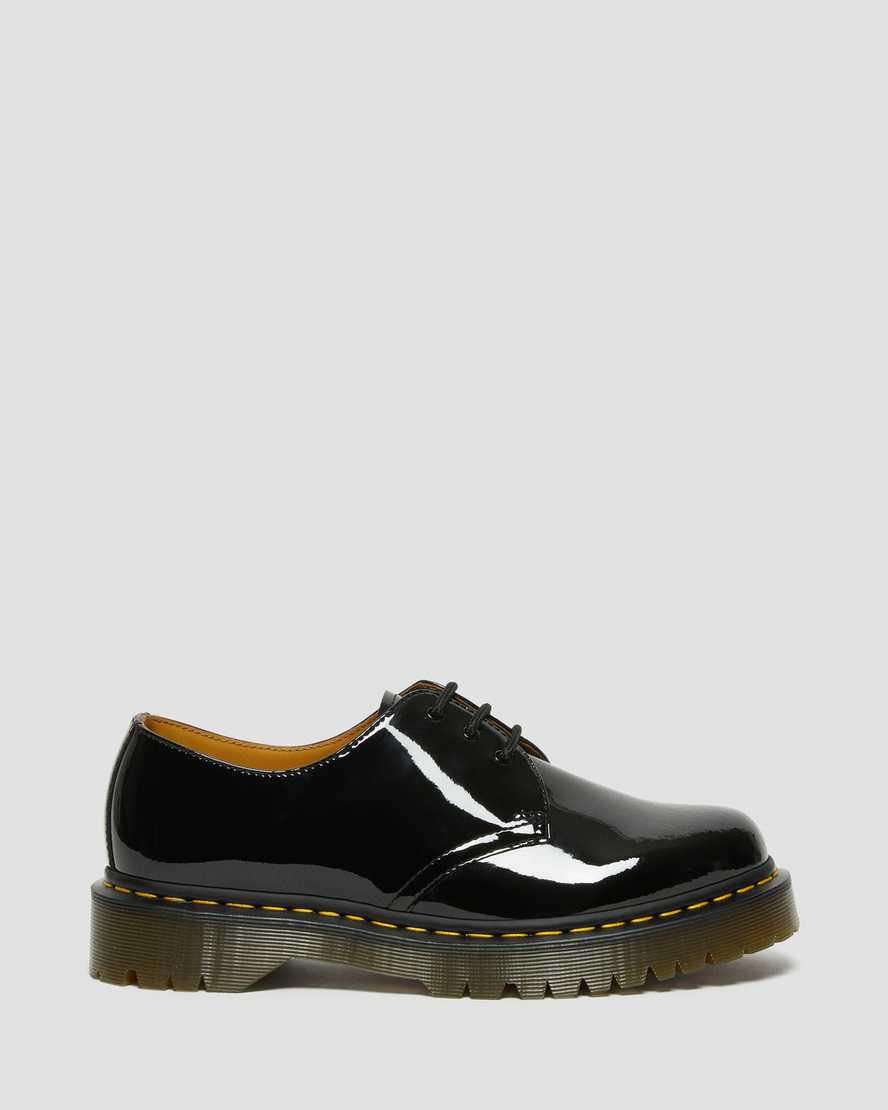 zapatos oxford dr martens 1461 bex patent para hombre color negro