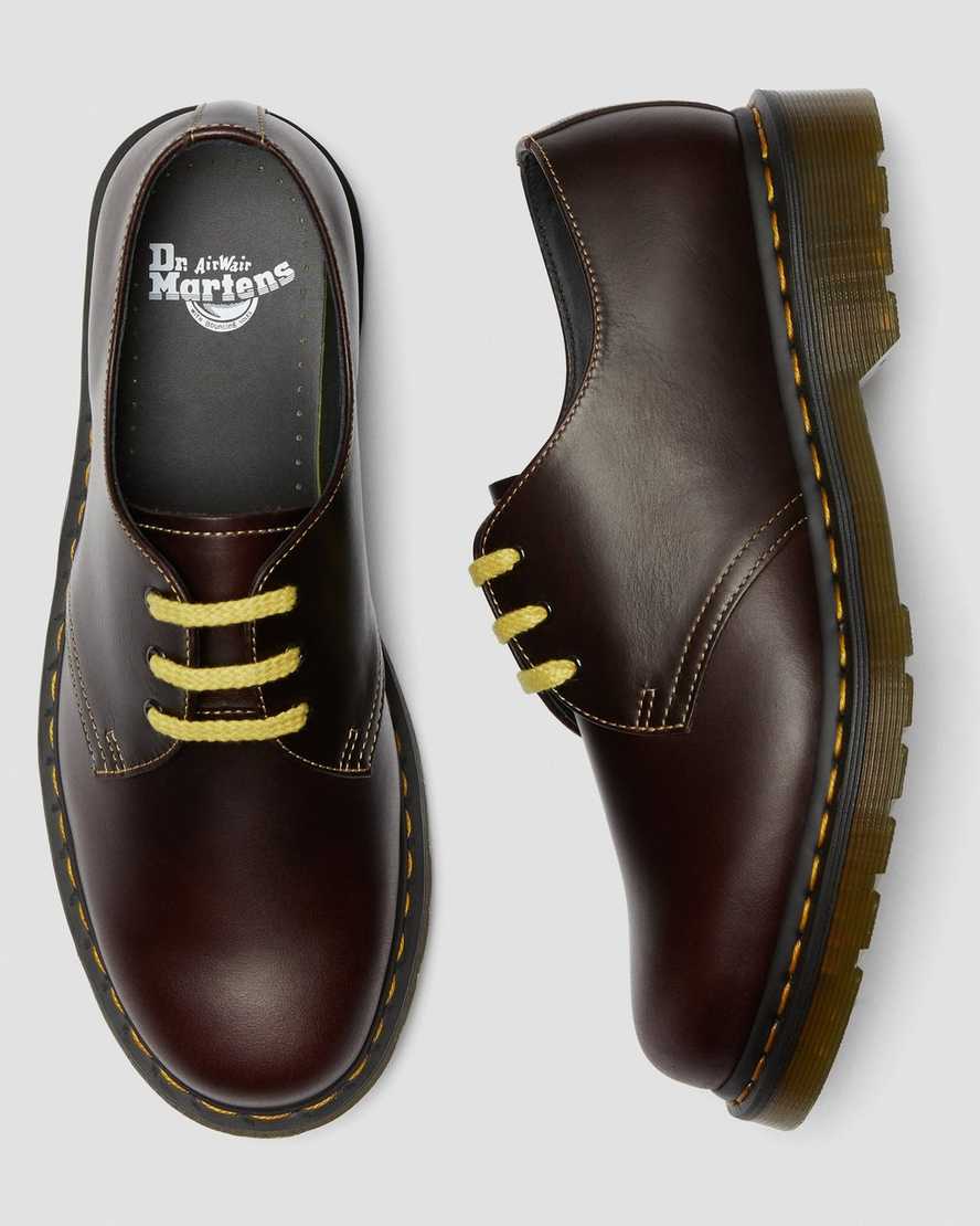 zapatos oxford dr martens 1461 atlas para hombre en color burdeos