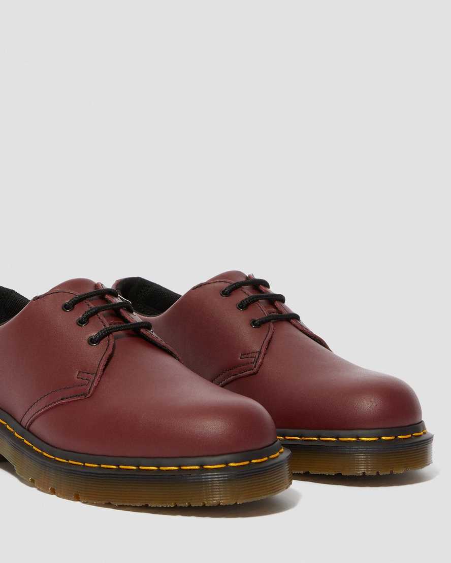 zapatos oxford antideslizantes dr martens 1461 rojos para hombre