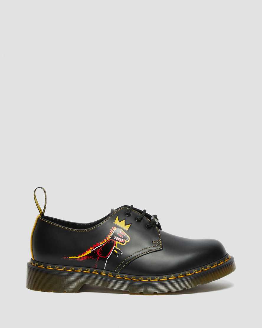 zapatos oxford negros dr martens 1461 basquiat para hombre