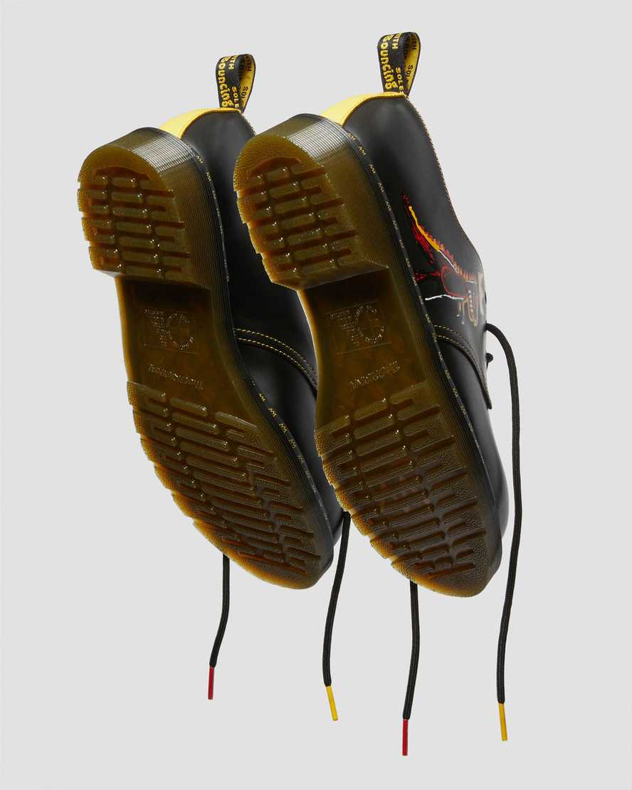 zapatos oxford negros dr martens 1461 basquiat para hombre